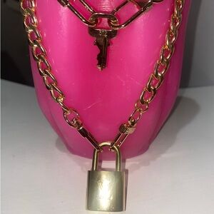 2 Louis Vuitton w/lock & Keys Necklace & Bracelet sets